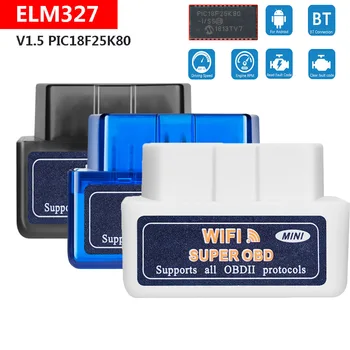 

PIC18F25K80 12V Car Fault Code Reader ELM327 WIFI V1.5 OBD2 Scanner For Mazda 2 3 5 6 CX-5 Premacy RX8 OBD2