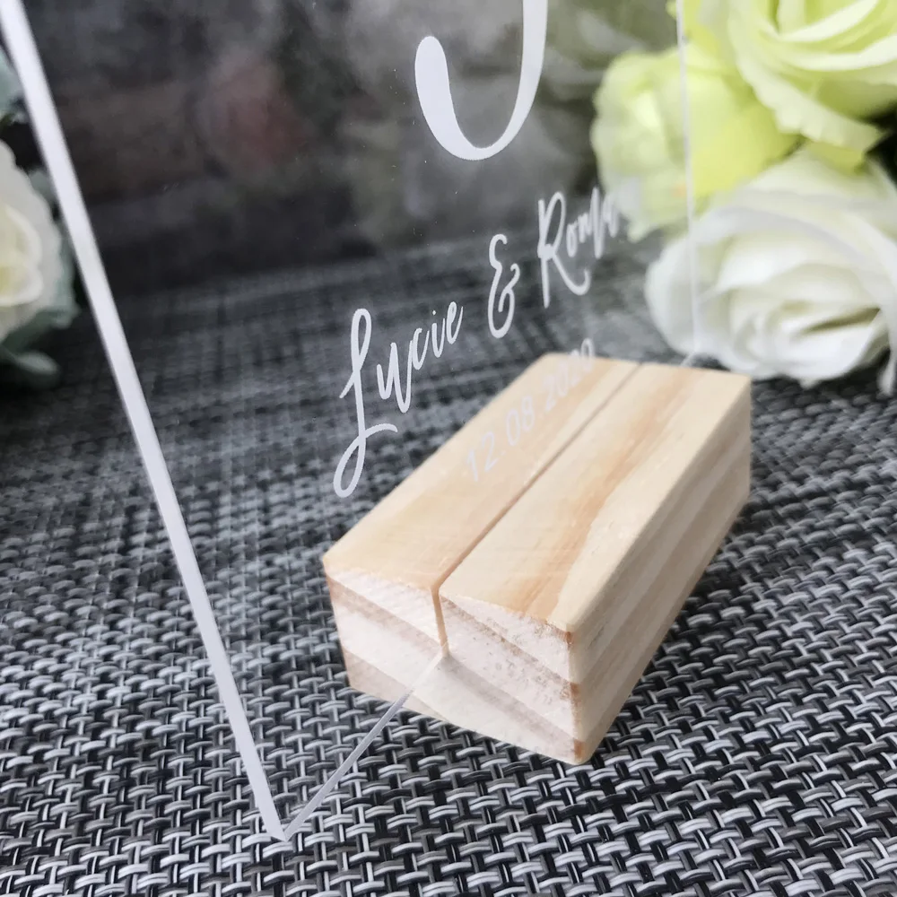 Personalized Wreath Wedding Table Numbers Modern Table Plates Leaves Decor Table Decor Clear Acrylic Wedding Table Number