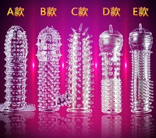 Man Penis Sleeve Condom Extensions Extension G Spray Delay Point Penis Massager Ring Vibrator Cover for Adult Sex Toys