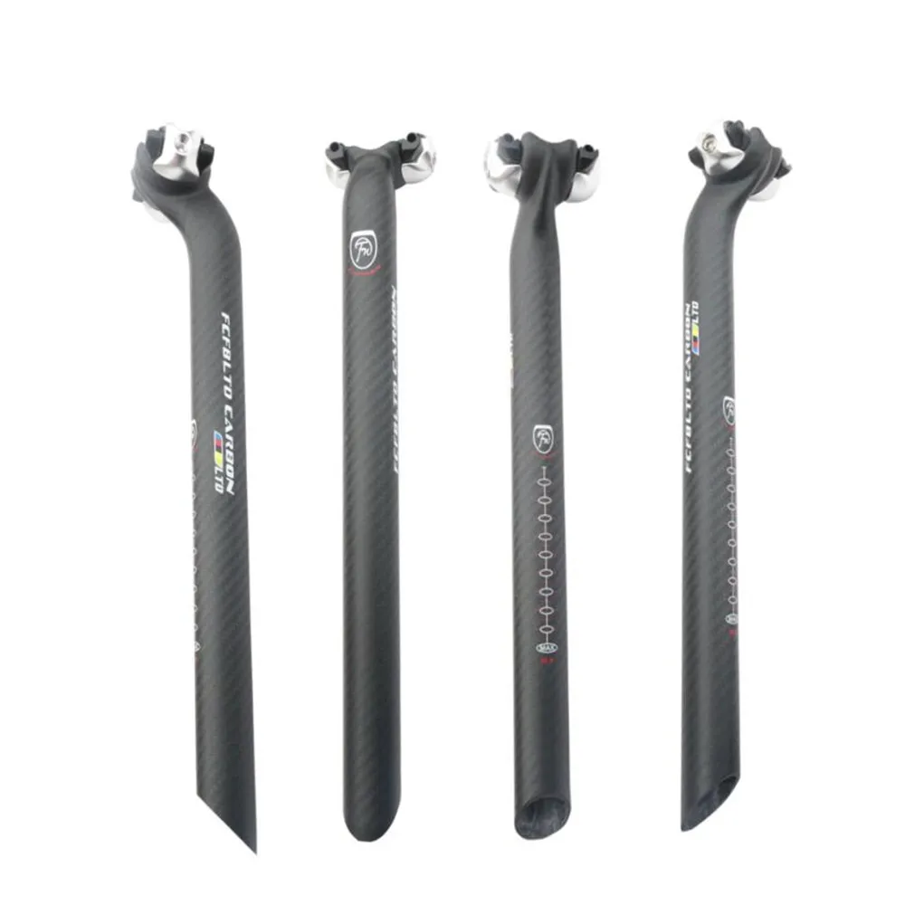 

Bike carbon seatpost MTB Road Bicycle Seatposts Seat tube Seat Bicycle27.2/30.8/31.6*350mm 3K matte cycling