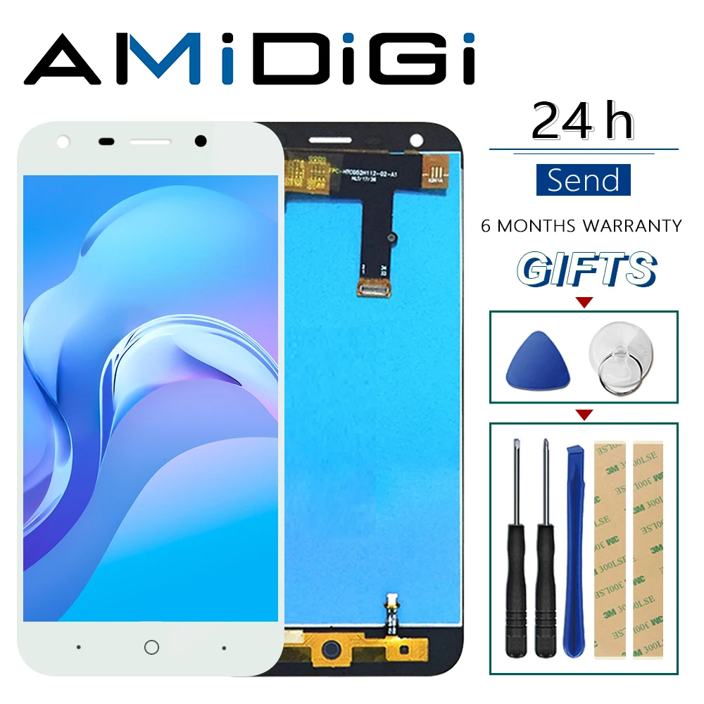 Для ZTE Blade A6 Lite ЖК дисплей и фотодетали с инструментами + клей для A0620|Экраны