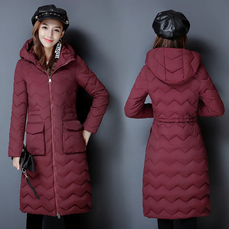 

2018 Autumn & Winter Korean-style China Gedi Love Mid-length down Jacket Cotton-padded Clothes Thick down Jacket Cotton-padded C