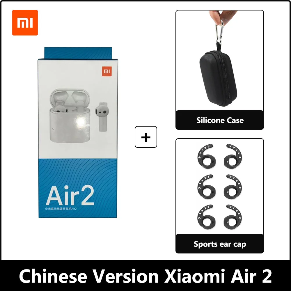 Oringinal Xiao mi Airdots Pro 2 беспроводные наушники TWS mi True Earbuds 2 LHDC Tap стерео управление Dual mi C ENC с mi c Handsfree - Цвет: Sports earplugs