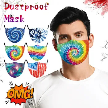 

Fashionable Safety Air Fog Face Mask Men And Women 3D Printed Foggy Haze Washable Dustproof Breathable Masks Health Daily Care