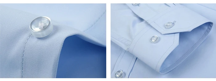 Для Мужчин's Regular-fit Solid Нижнее платье нашивка для рубашки один кармашек удобные с длинными рукавами плюс Размеры Формальная работа офис