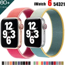 Pulseira de relógio de pulso para apple 44mm 40mm iwatch banda 42mm 38mm esporte laço pulseira correa apple relógio serie 3 4 5 se 6 cinto