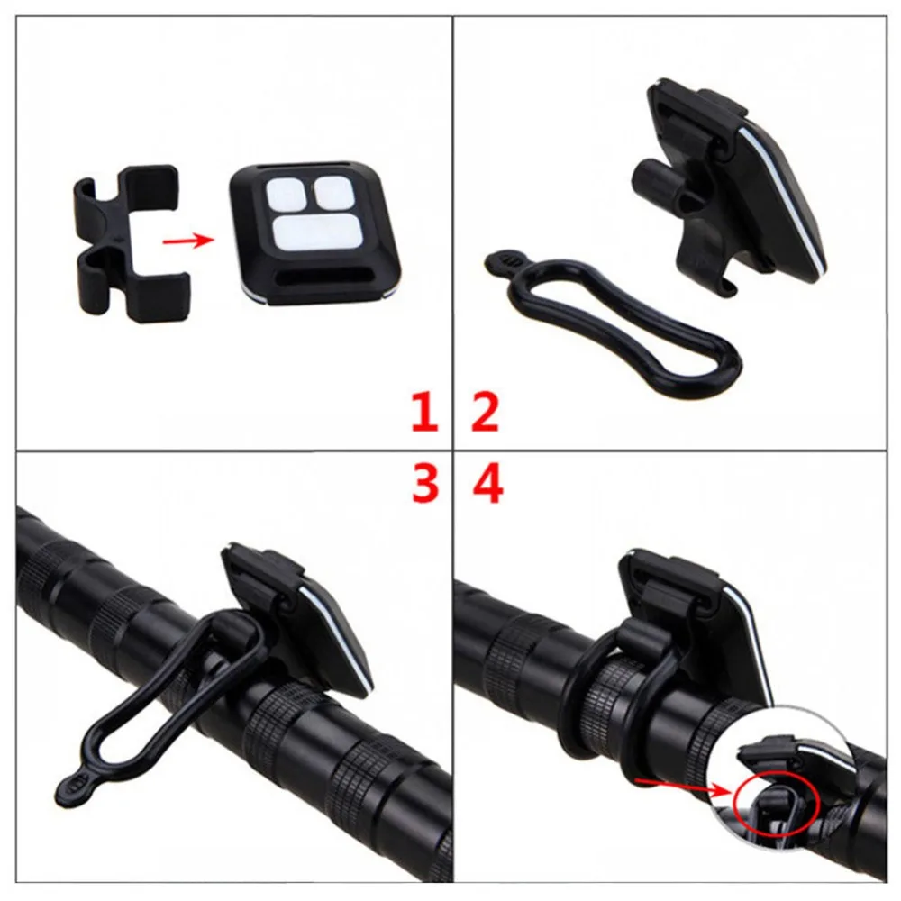 Bike Light Durable Waterproof Bicycle Turn Signal Wireless Remote Control Mountain Bike Tail Light Flashing Headlight Cycling