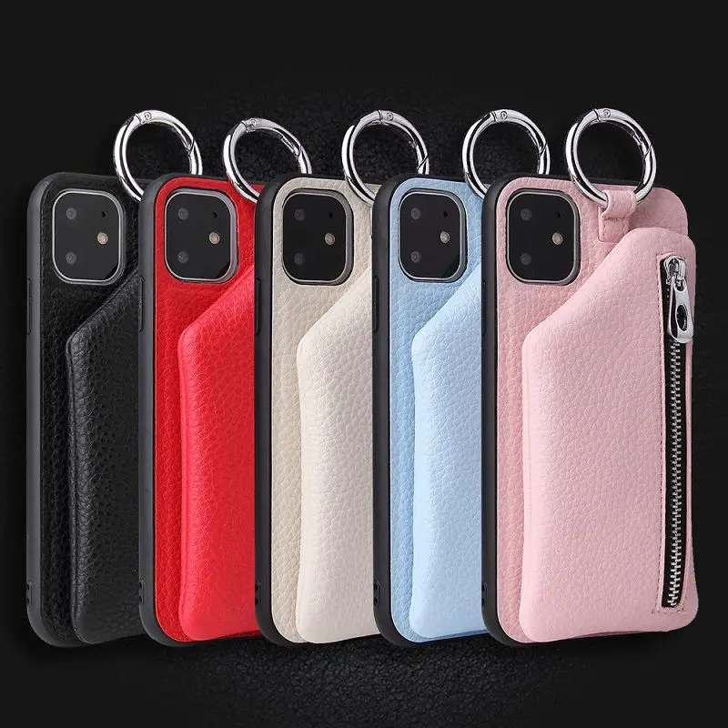 Силиконовый кожаный чехол для Iphone 11, съемный чехол с отделением для карт, чехол для Iphone 6, 7, 8 Plus, X, Xr, Xs, 11 Pro Max, защита от падения