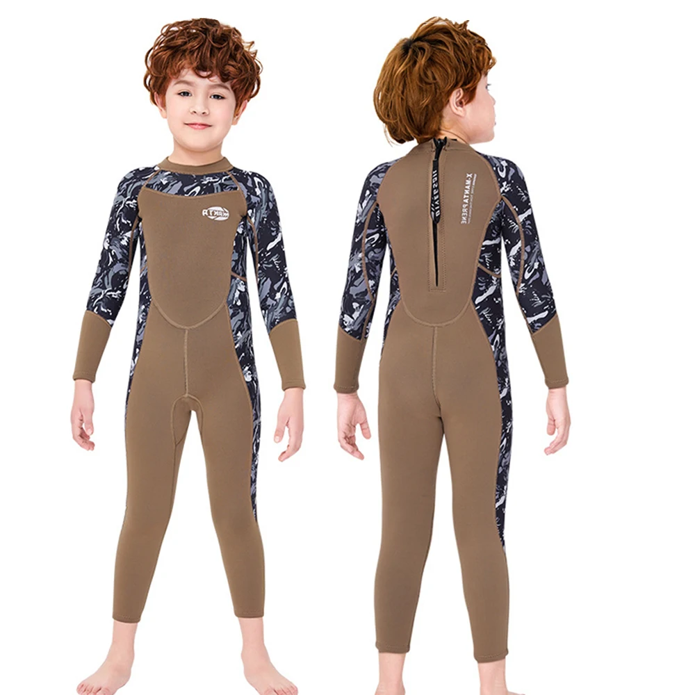 

Wetsuit Neoprene 2.5MM Boy Children Rash Guards Swimming Surf Windsurf Kitesurf Swimsuit Scuba Diving Clothes Kids Bathing Suit