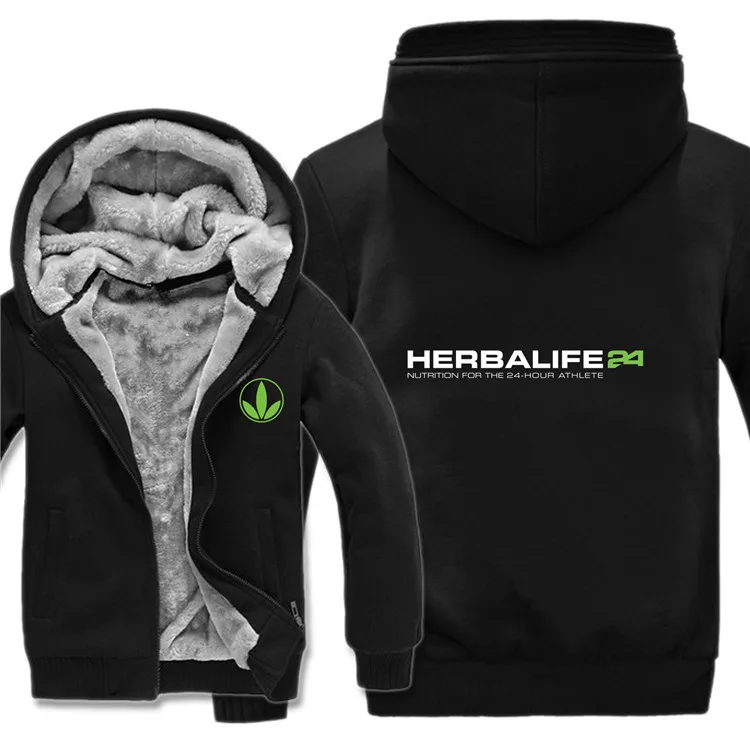 Добавки herbalife толстовки куртка Зимний пуловер человек пальто для мужчин шерстяная подкладка флис добавки herbalife 24 толстовки - Цвет: as picture