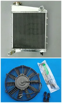 

ALLOY ALUMINUM RADIATOR + FAN FOR AUSTIN ROVER MINI COOPER & MORRIS RACING RADIATOR 1967-1991 68 69 70 71 72 73 74 75 76 77 78