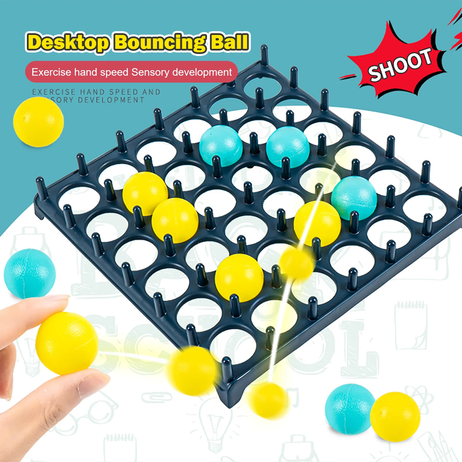 jogo bola mesa - Família Bouncing Balls Jogo Tabuleiro com Bolas