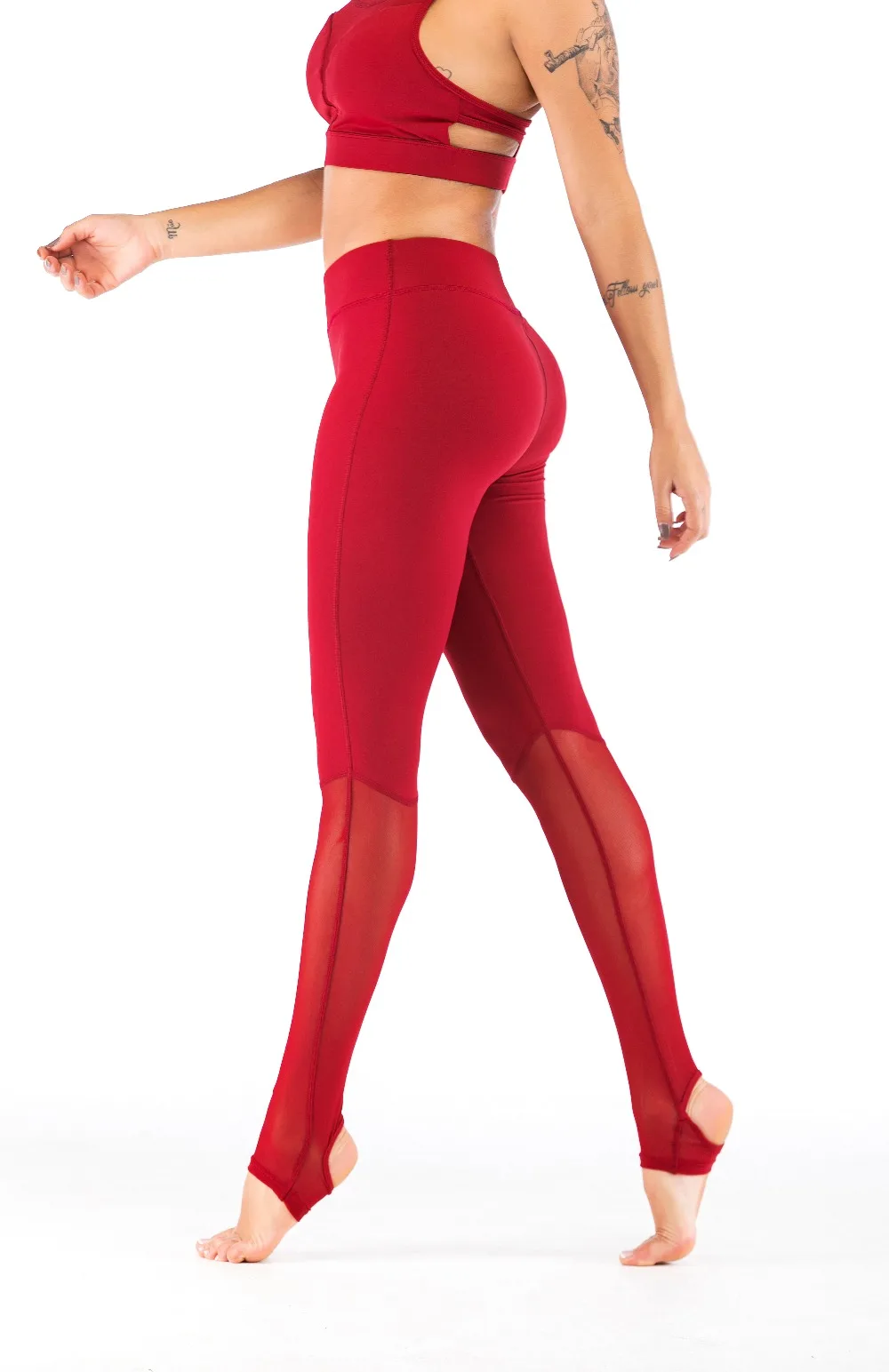 Спортивная одежда das mulheres conjunto cor sólida costura correndo aptidao леггинсы футболка esportes das mulheres conjunto s-l