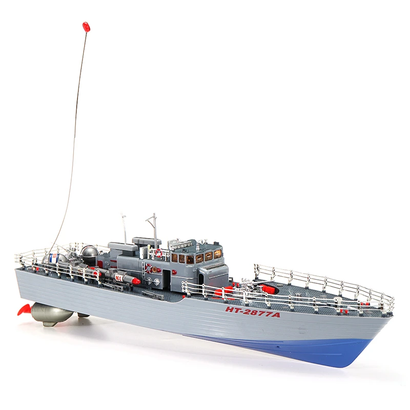 1/115 2 4G EHT 2877 ракета Разрушитель RC лодка 4 км/ч модели автомобилей на открытом