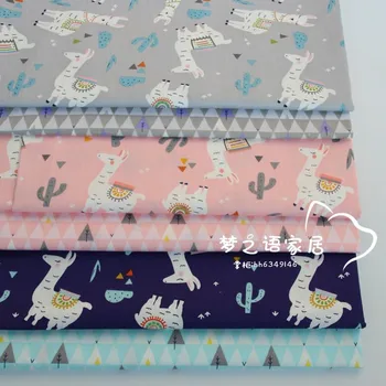 

160cm*50cm Alpaca baby Cotton Fabric Printed Cloth Sewing Quilting bedding apparel dress patchwork fabric cloth