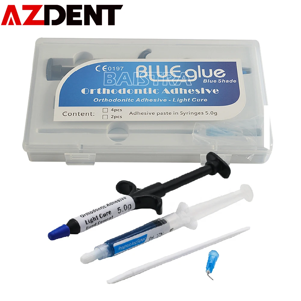 

Dental Orthodontic Adhesive Light Cure Blue Glue Kit Dental bonding system Orthodontic Adhesive Light Cure Blue Glue Fluoride