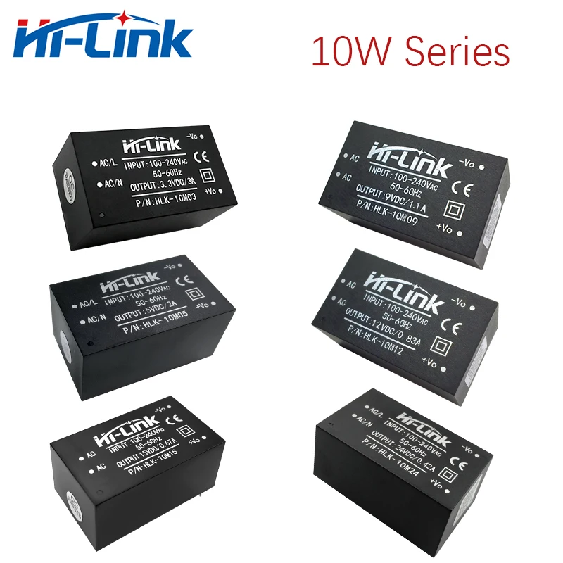 CE/ROHS Hi Link 10M03 10M05 10M09 10M12 10M15 10M24 110V 220V AC/DC преобразователь модуль питания от производителя|Модули для умного