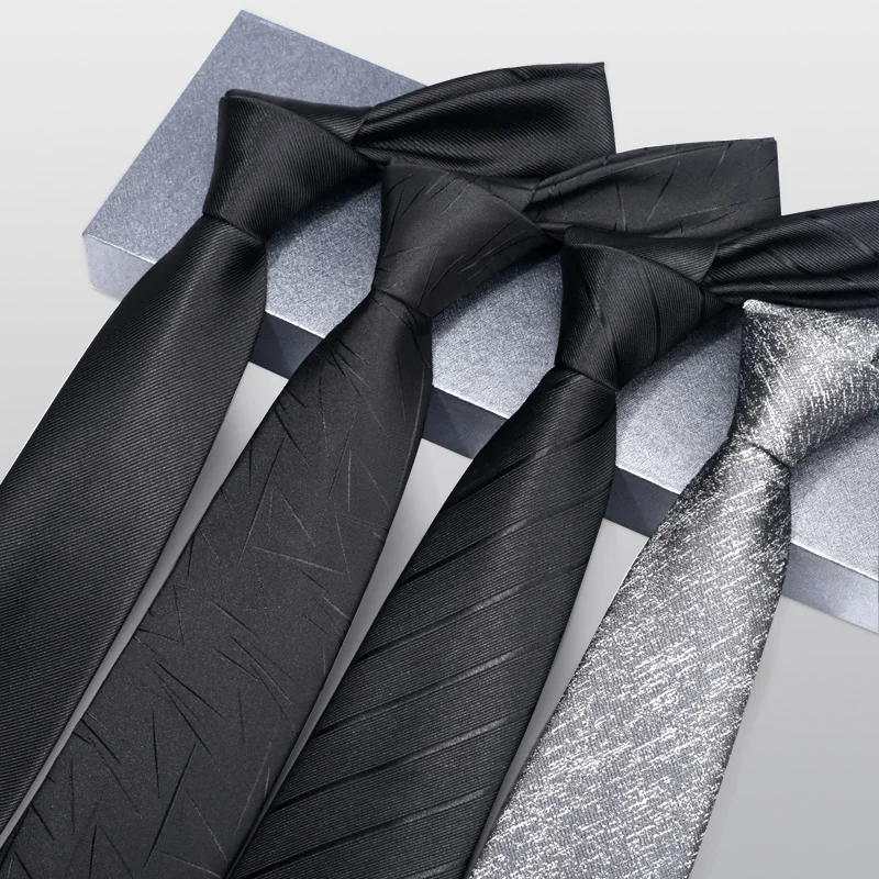 

2024 Designer New Fashion 8cm Ties for Men Zipper Neckties Wedding Formal Suit Meeting Work Business Accessories with Gift