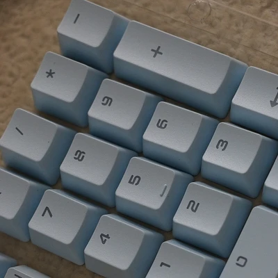 PBT Keycaps OEM высокий 87 104 клавиш для механической клавиатуры полупрозрачный двойной выстрел keycap - Цвет: Sky Blue