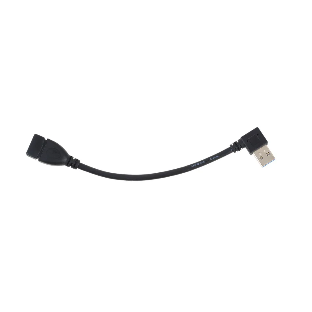 Удлинители USB 3,0 папа А-мама а 90 градусов шнуры питания и удлинители Удлинитель кабель синхронизации данных соединители адаптер