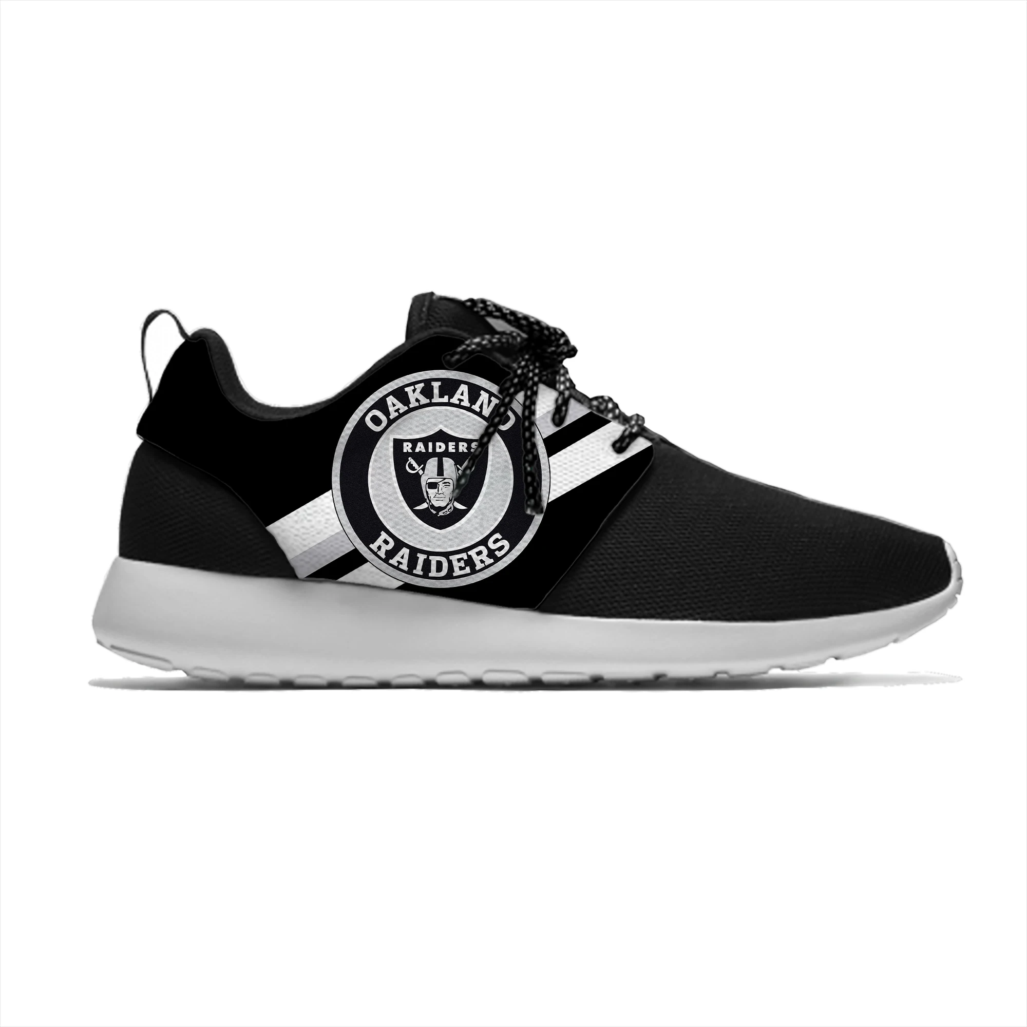 

Raiders Breathable Leisure Sport Sneakers Oakland Football Team Fans Lightweight Casual Men/Women Running Mesh Shoes