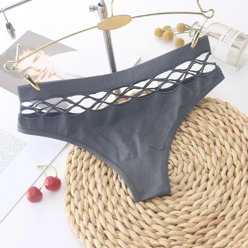 Women's Sexy lingerie Thongs G-string Underwear Panties Briefs Ladies T-back sexy sports fitness seamless high waist seamless - Image 5