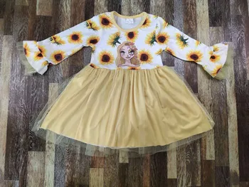 

hot sale twirly dress girls boutique clothes sweet frock for teen girl