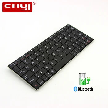 

CHYI Bluetooth Wireless Keyboard Portable Rechargeable Ultra Thin Mini Ergonomic Computer BT3.0 Keypad For Macbook Apple Tablet