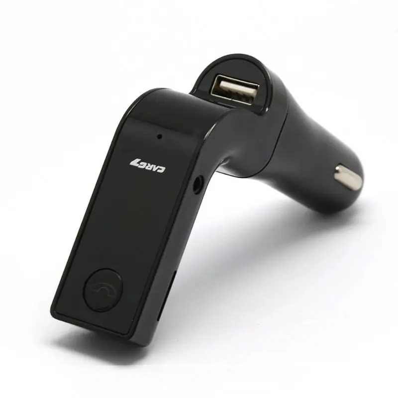 1 шт. автомобильный FM беспроводной передатчик Bluetooth G7 AUX с USB портом поддержка WMA U диск TF