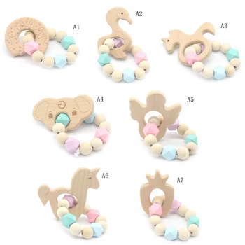 

Dummy Beech Animal Cartoon Pendant Pacifier Holder New Baby Dummy Clips Wooden Teether Pacifier Clip Teething Toy