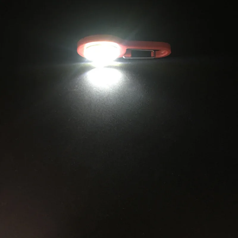 1 Pcs Carabiner LED Light Warning Lamp Backpack Schoolbag Hanging for Hiking Climbing FOU99