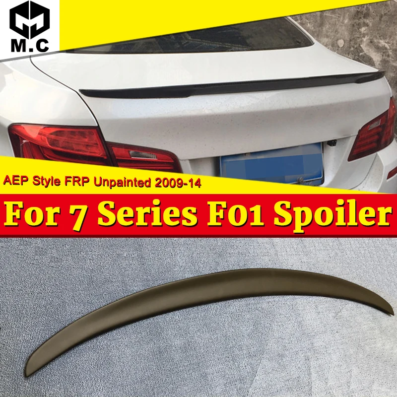 

F01 duckbill Spoiler Wings P Style FRP Unpainted Fits For BMW 7-series 740i 750i 750li 760i Rear Trunk Spoiler Wings 2009-2014
