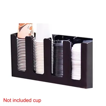 

Durable Home Office Thickened Shelves Practical Free Stand Paper Cup Holder Bar Disposable Coffee Organizer Kitchen Storage Rack