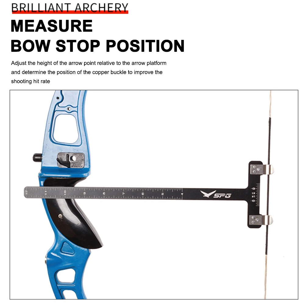 Equipment Archery Sports T Ruler Kits Recurve Bow Compound Measurement Tool Part 