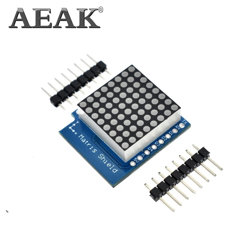 Матричный светодиодный щит AEAK V1.0.0 для WEMOS D1 миниатюрный модуль управления