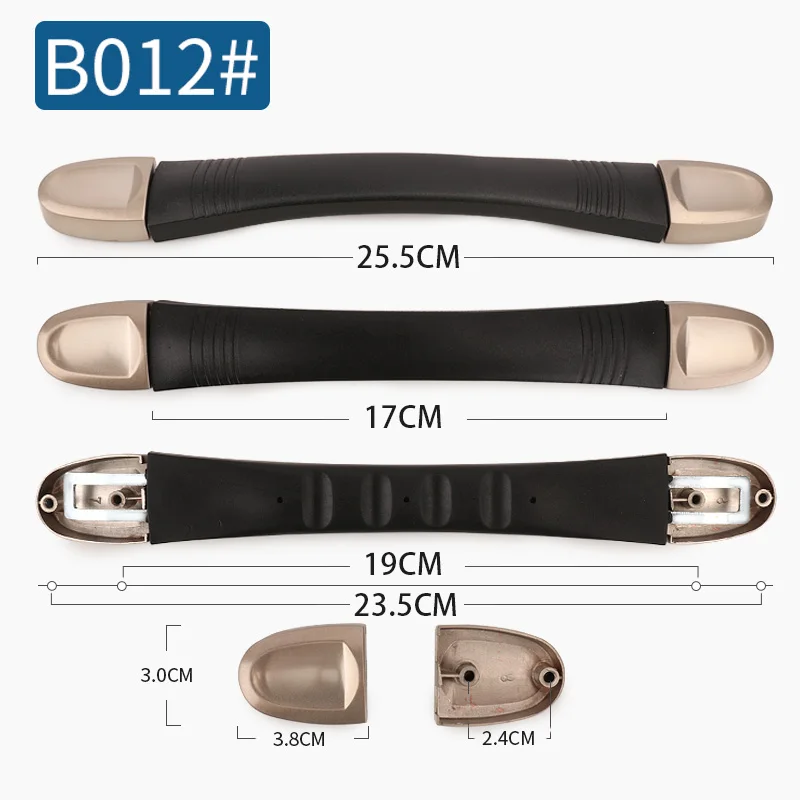 B012 Сменная ручка для багажа, сумки для багажа, ручки на руль, аксессуары для чемоданов, чемодан, эластичный пояс, сумка, съемная ручка - Цвет: B012