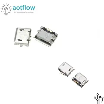 

10PCS/Lot Micro USB Connector Socket Jack USB Connectors Set For STM Arduino SMD DIP Socket Set Diy Kit aotflow