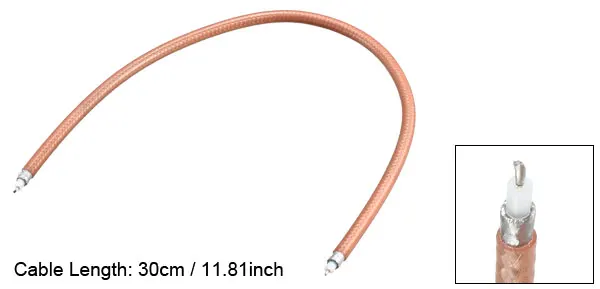 (RG-142)-30cm Uxcell Низкая потеря РЧ коаксиальный кабель Соединительный коаксиальный провод RG-142(RG-142)-30 см - Цвет: (RG-142)-30cm