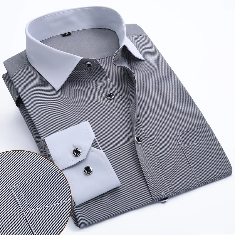 Качественная брендовая мужская рубашка Camisa Masculina с длинным рукавом, приталенная, дизайнерская, официальная, повседневная, Мужская одежда