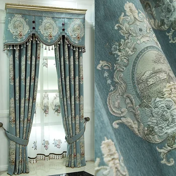 

European Luxury Curtains for Window Curtains Styles for Living Room Elegant Drapes European Curtains Embroidered curtains