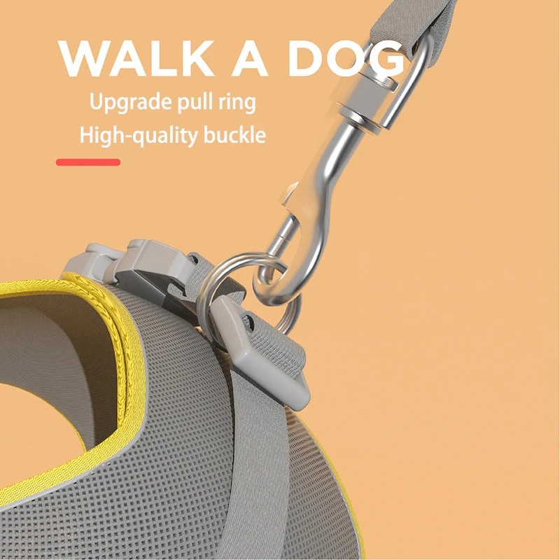 

Harness for cats luxury collar breakaway chihuahua Luminous Breast-band leash and harness for dogs cat walks bib For kittens