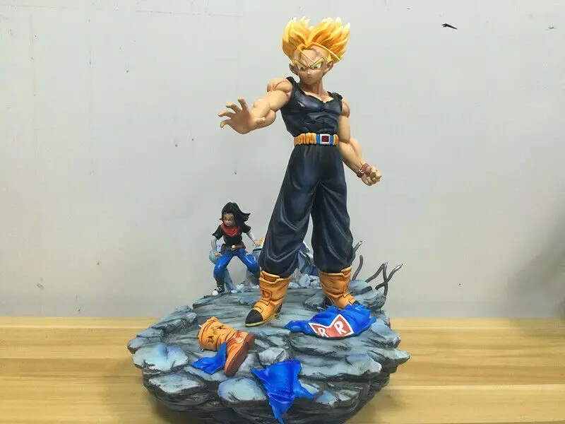 DM STUDIO Dragon Ball 1/6 масштаб Future trunks VS Android Смола GK Фигурка Статуя