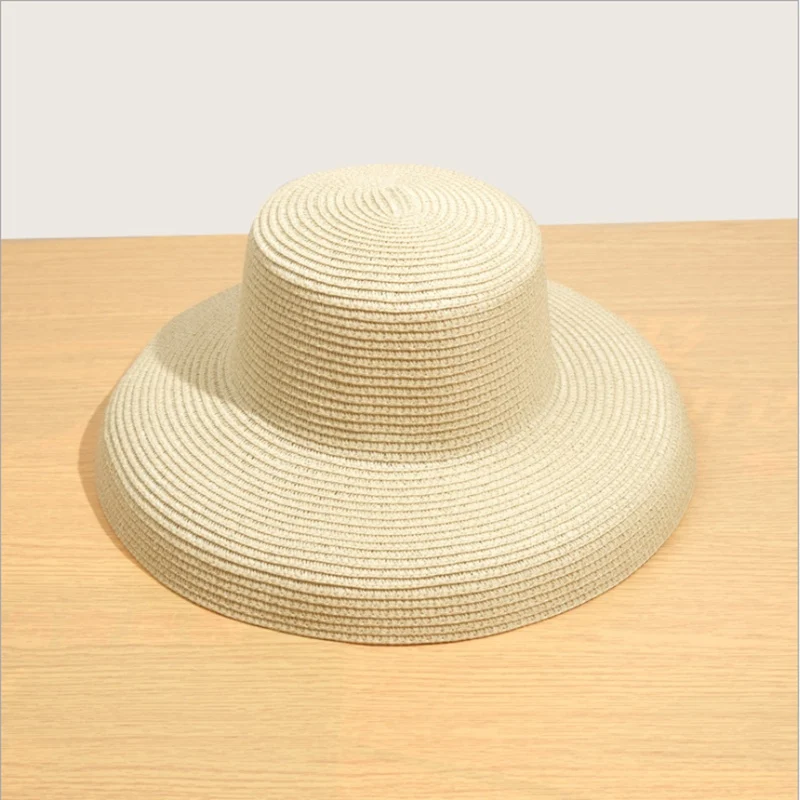 Elegant Wide Brim Straw Hat