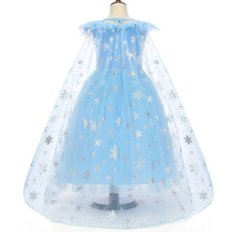Cosplay Queen Elsa Dresses Elsa Elza Costumes Princess Anna Dress for Girls Party Vestidos Fantasia Kids Girls Clothing Elsa Set