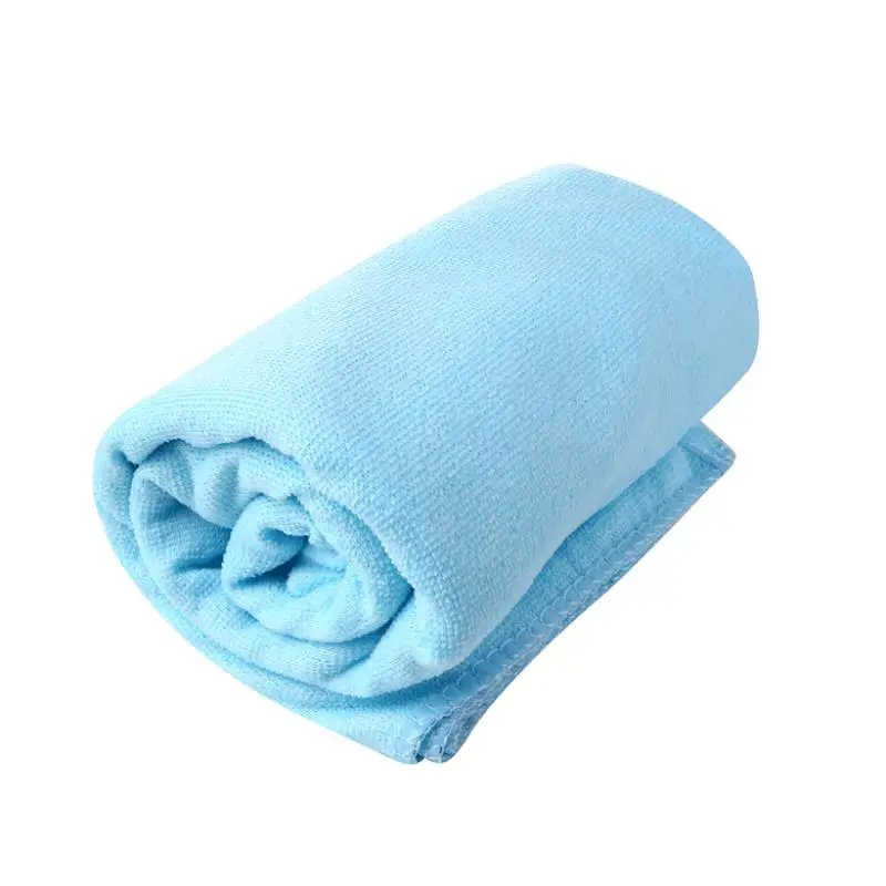 Light Blue Mayitr, 1 шт., одноцветное быстросохнущее Впитывающее банное полотенце, Большое банное полотенце из микрофибры, мягкое пляжное банное полотенце для тренажерного зала, полотенце для душа 70*140 см - Цвет: Light Blue