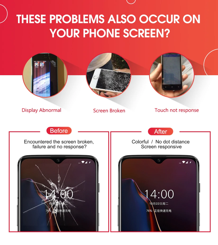 Sinmaytai Super AMOLED дисплей для 6,4" OnePlus 6T One Plus 6T ЖК-экран+ сенсорная панель дигитайзер Замена