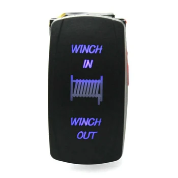 

Winch RV Trailer LED Rocker Switch Circuit Breaker Control SPST