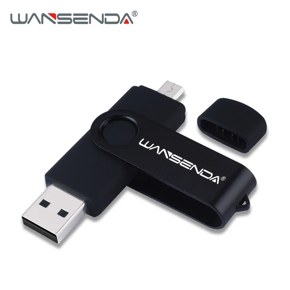 Original WANSENDA OTG USB Flash Drive 128GB Pen Drive 8GB 16GB 32GB 64GB 256GB Pendrive 2 1