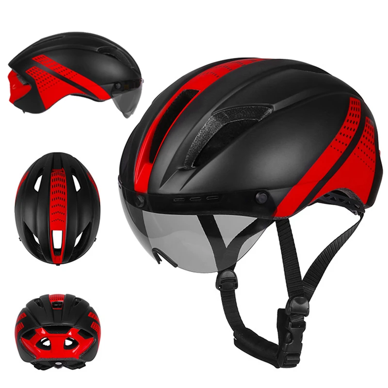 Geheim Kamer Vruchtbaar Magnetische Bril Fiets Helm In Mold Sport Veiligheid Helm Mtb Road Fietshelm  Bike Verwijderbare Lens Casco Ciclismo|Helmen| - AliExpress