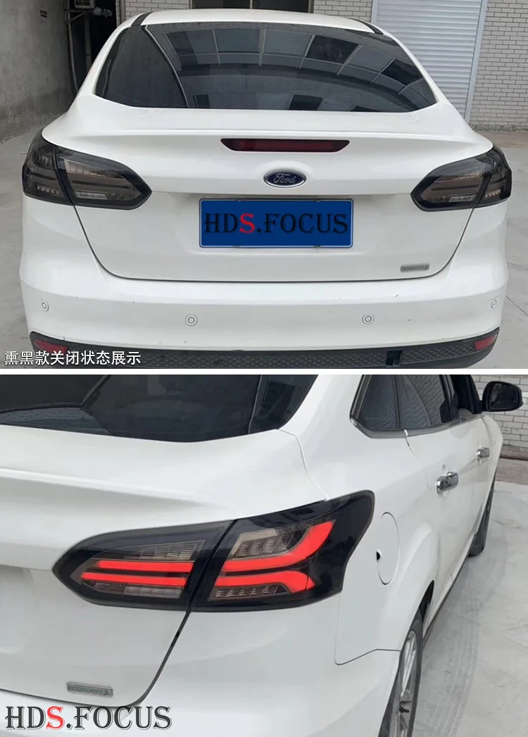 Автомобильный Стайлинг для Ford Focus задние фонари седан светодиодный задний фонарь задний багажник крышка лампы drl+ сигнал+ тормоз+ обратный